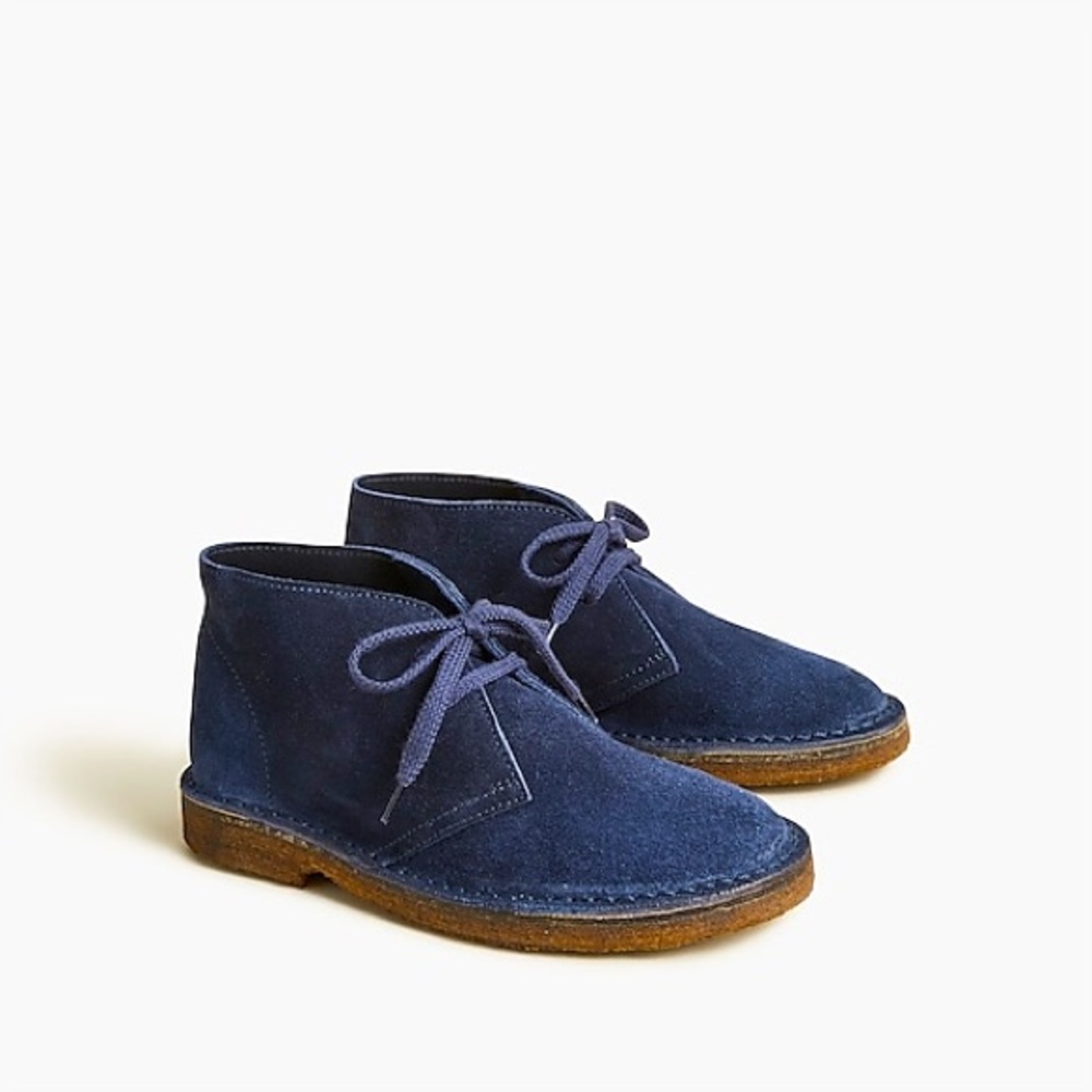 Jcrew Crewcuts New in Box Suede Macalister Navy Boot SZ 4